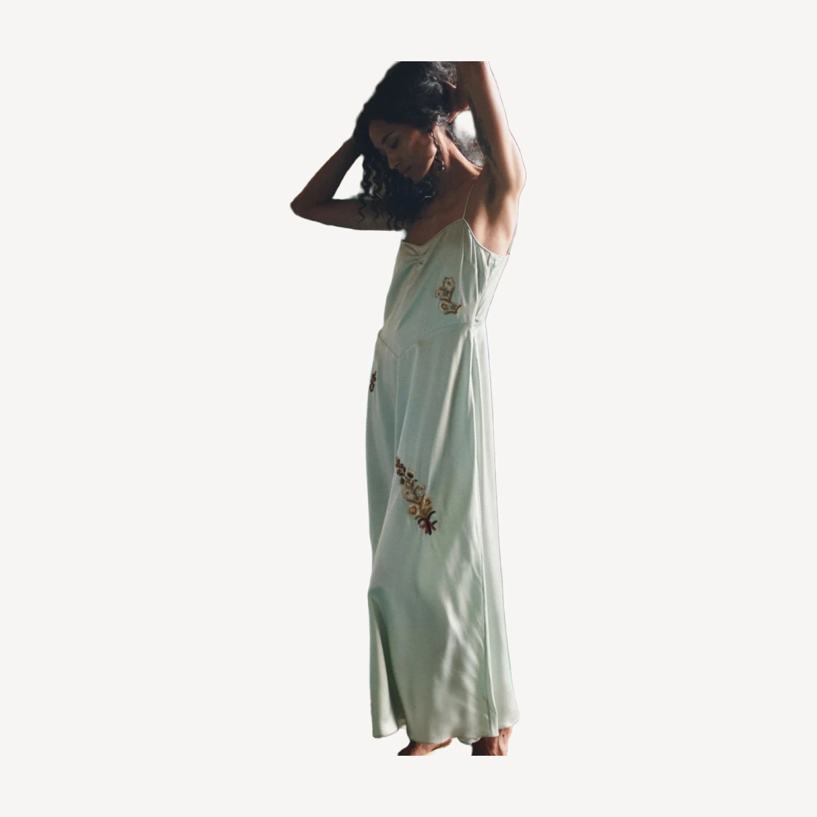 LORRAINE DRESS -- EUCALYPTUS