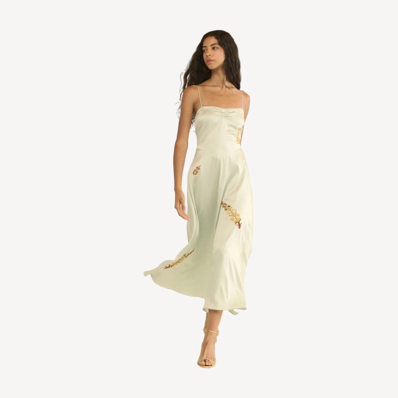 LORRAINE DRESS -- EUCALYPTUS