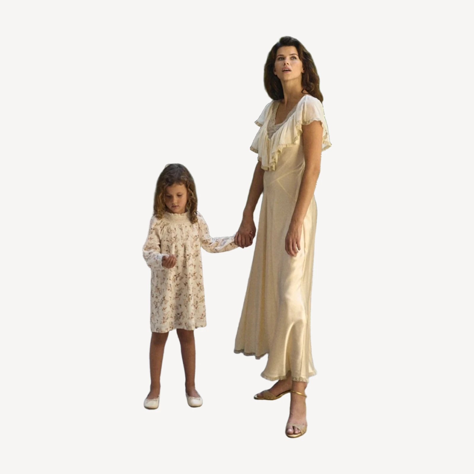 LILIA DRESS -- CRÈME WINDSWEPT MEADOW