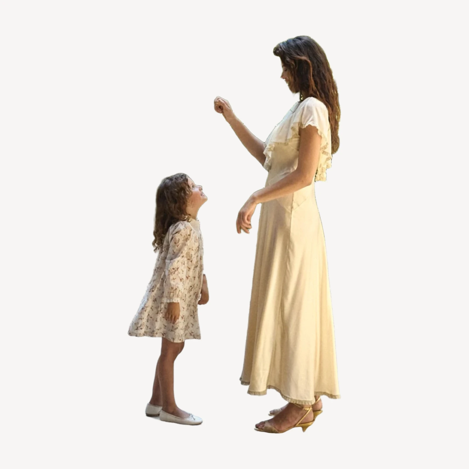 LILIA DRESS -- CRÈME WINDSWEPT MEADOW