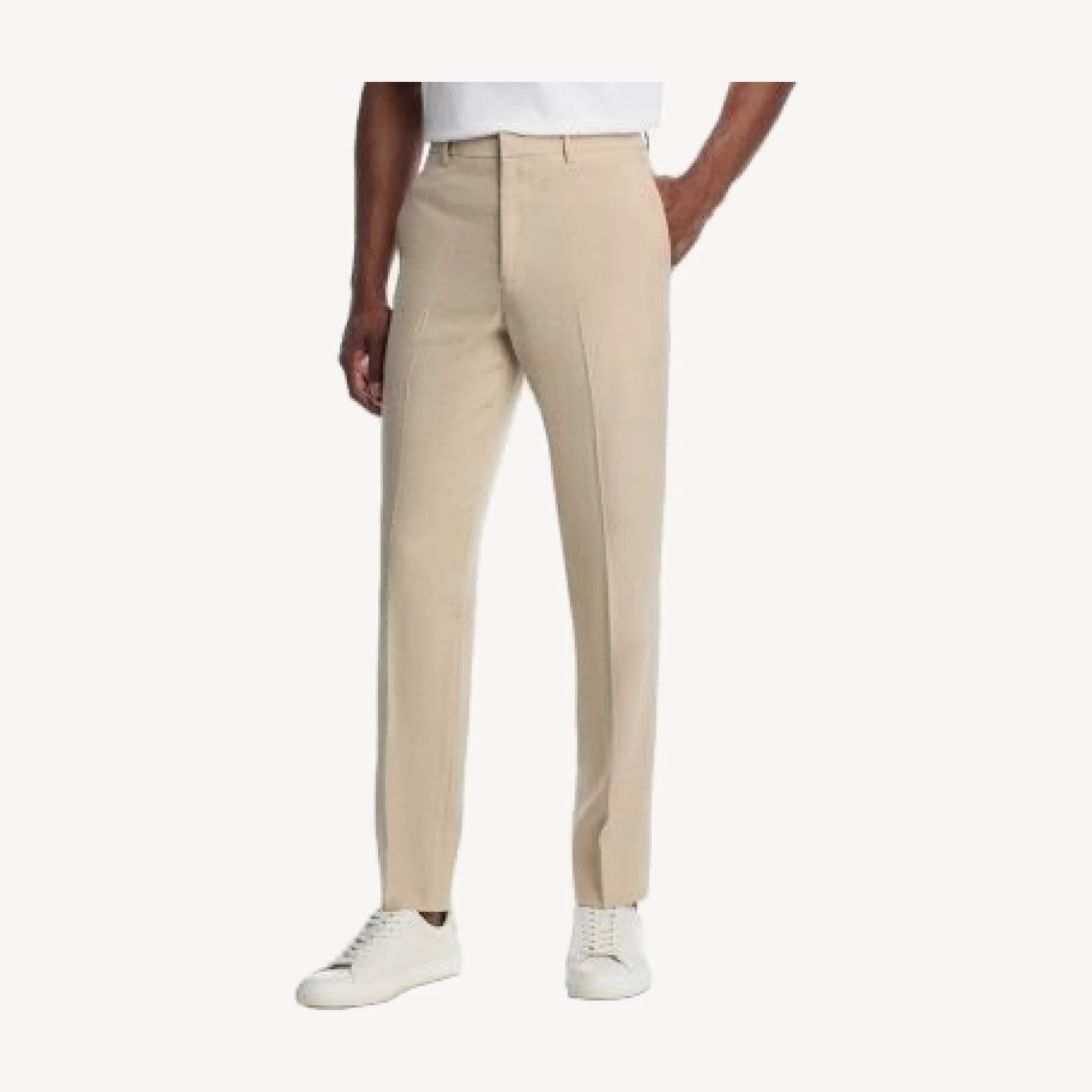 Theory Mayer Linen & Wool Slim Fit Suit Pants