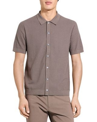 Theory Cairn Short-Sleeve Sweater in Cotton