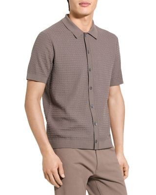 Theory Cairn Short-Sleeve Sweater in Cotton
