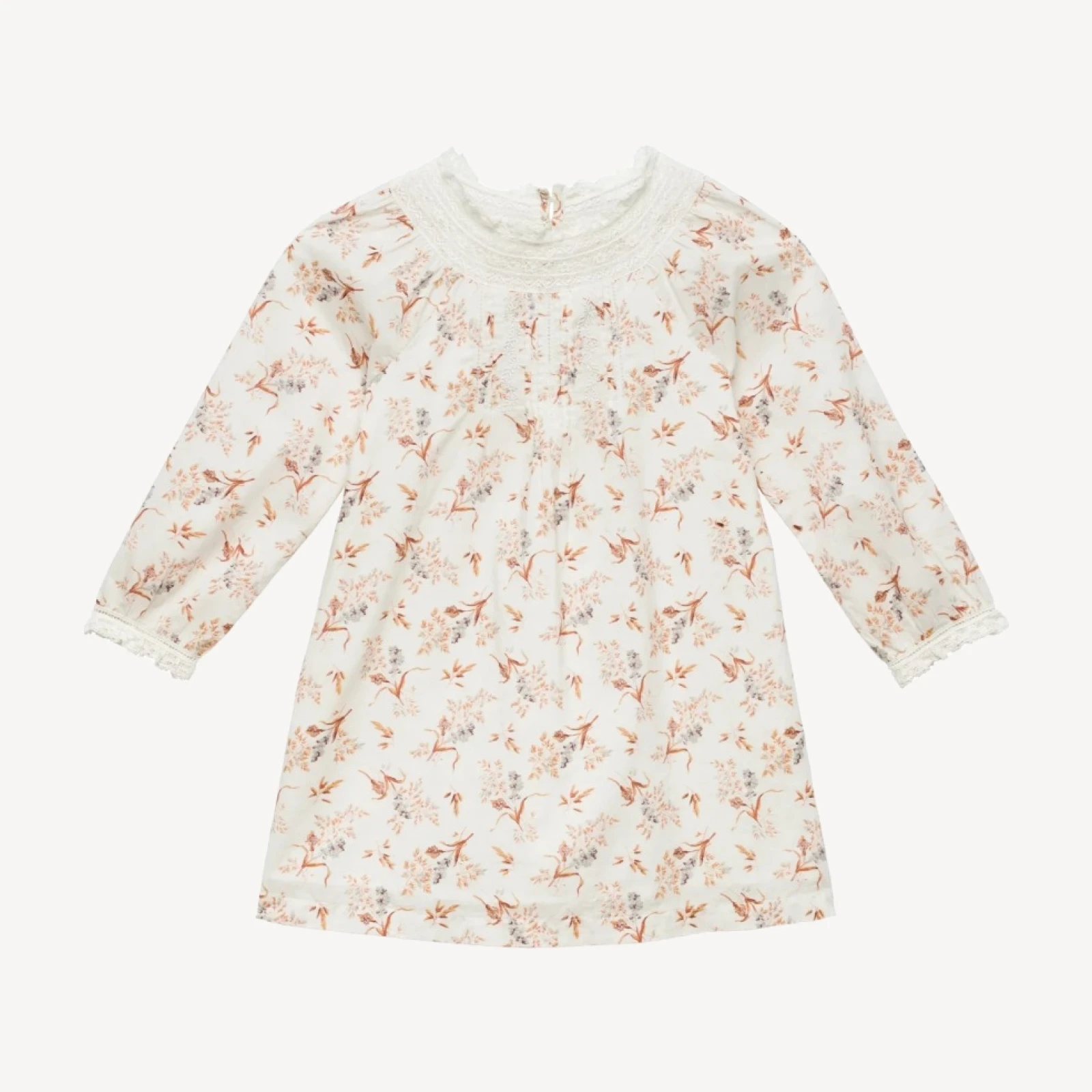 LILIA DRESS -- CRÈME WINDSWEPT MEADOW