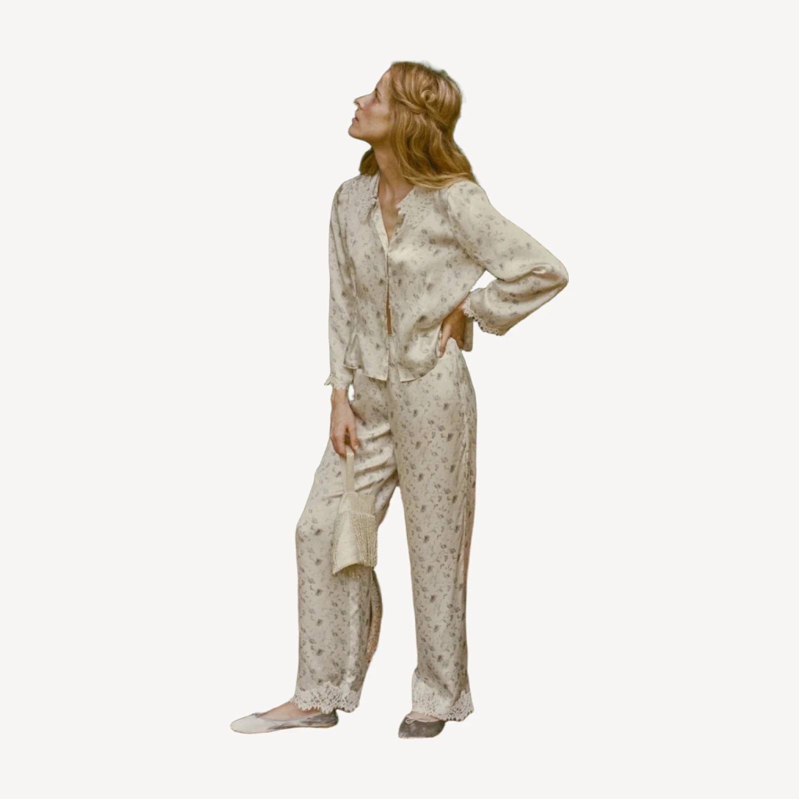 FELISE PANT -- CAMELLIA BLOOM