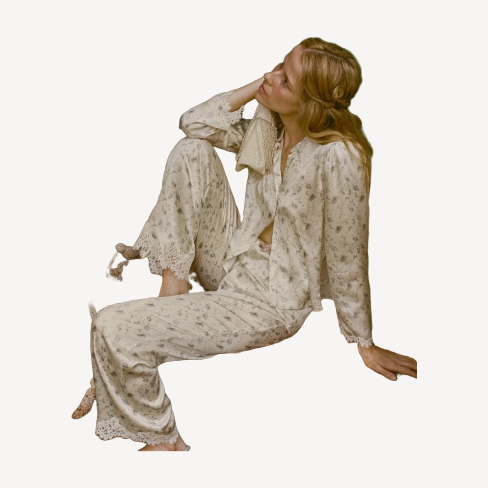 FELISE PANT -- CAMELLIA BLOOM