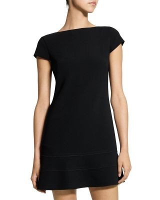 Theory Tiered Seam Cap Sleeve Dress