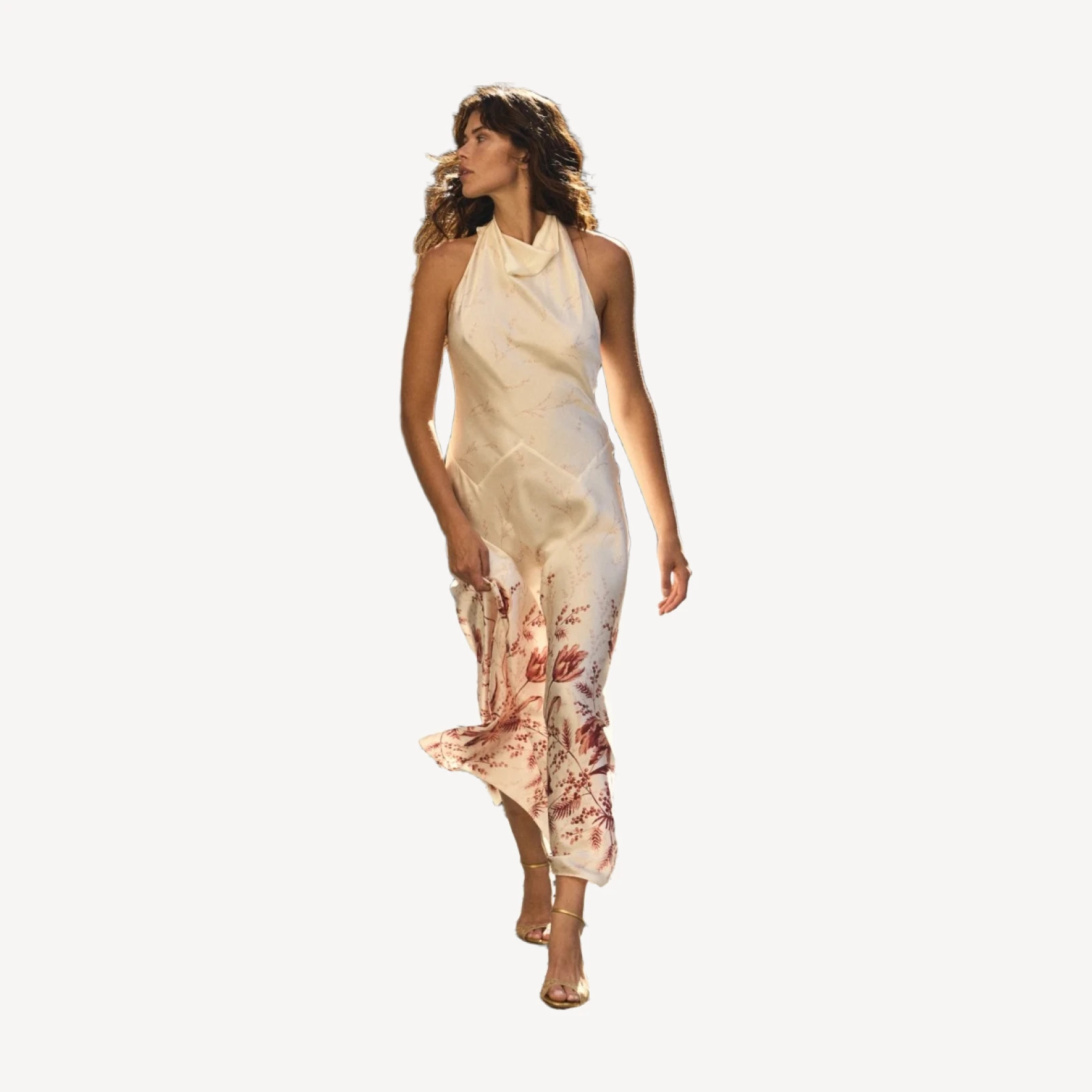 ISMERIE DRESS -- WINDSWEPT TULIPS