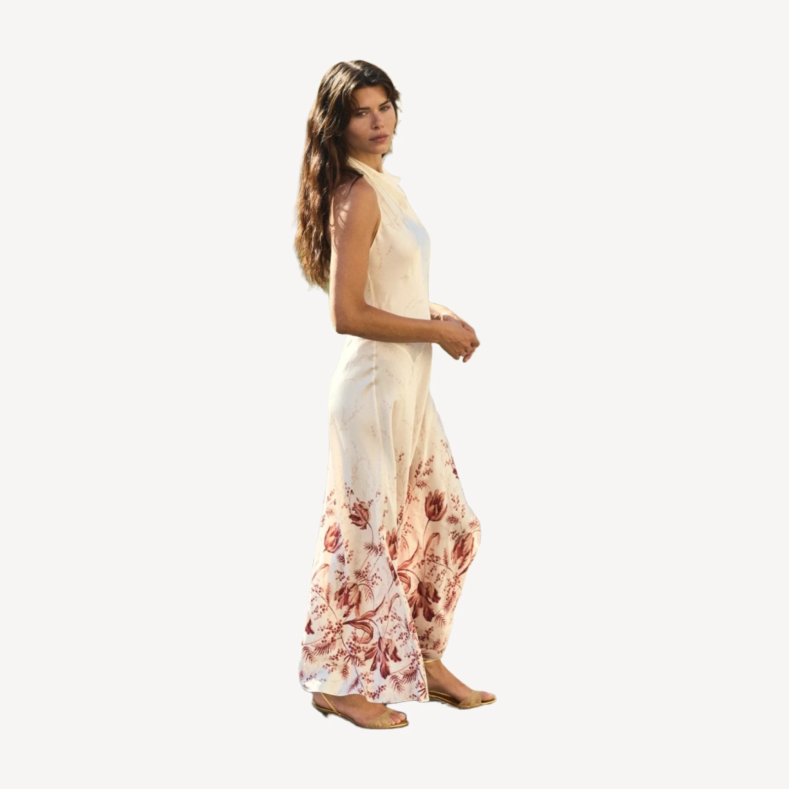 ISMERIE DRESS -- WINDSWEPT TULIPS