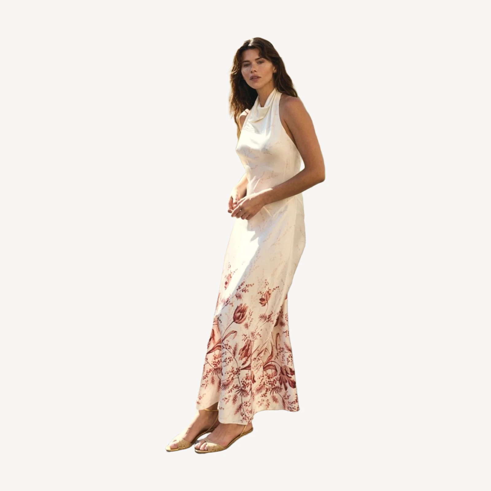 ISMERIE DRESS -- WINDSWEPT TULIPS