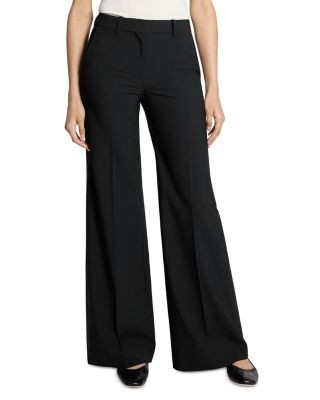 Theory Wool Blend Fluid Flared Pants