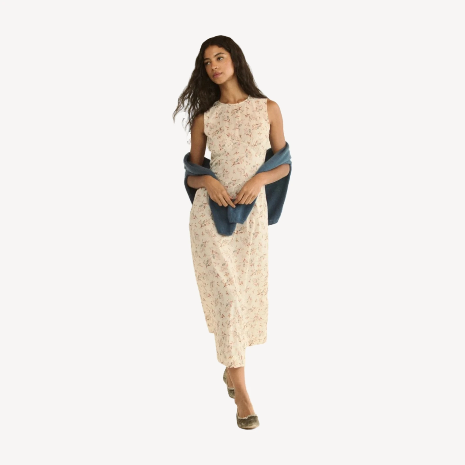 RIONA DRESS -- CRÈME WINDSWEPT MEADOW
