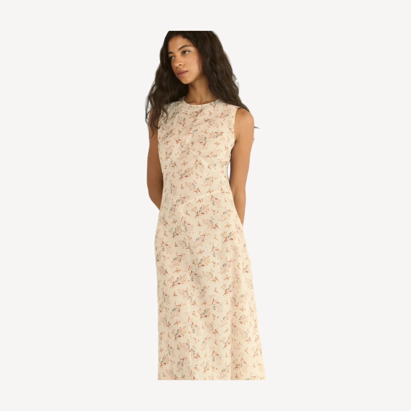 RIONA DRESS -- CRÈME WINDSWEPT MEADOW