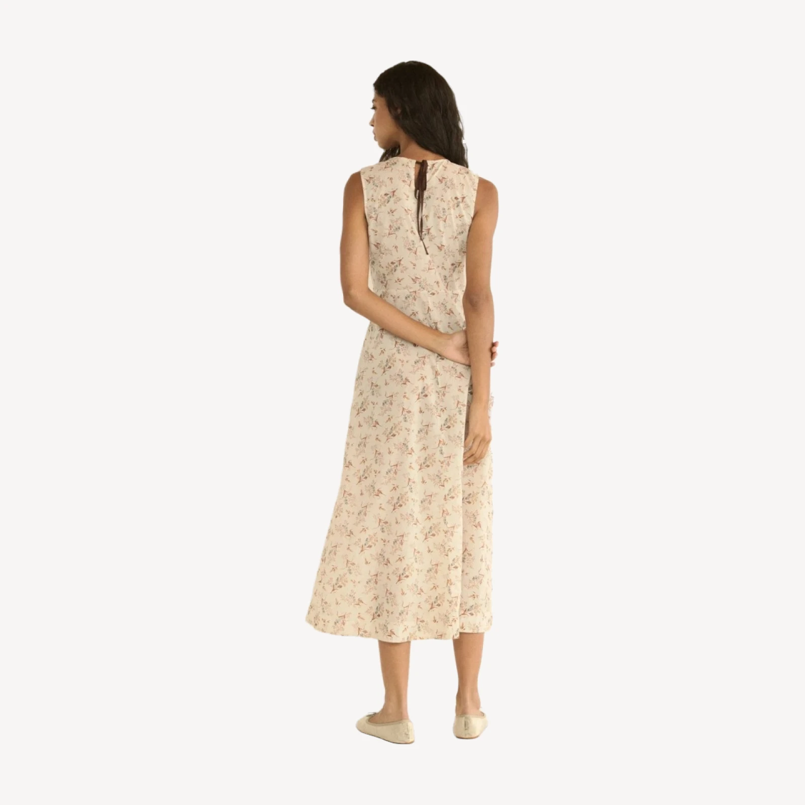 RIONA DRESS -- CRÈME WINDSWEPT MEADOW