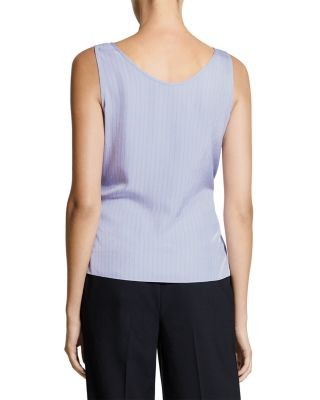 Theory Striped Washed Tie Easy Tank Top