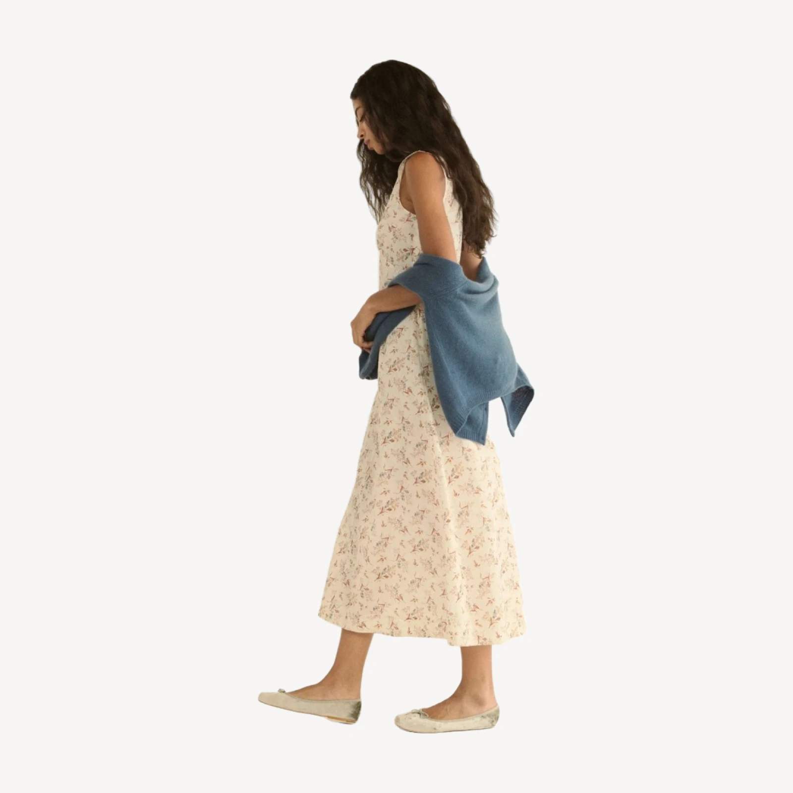 RIONA DRESS -- CRÈME WINDSWEPT MEADOW