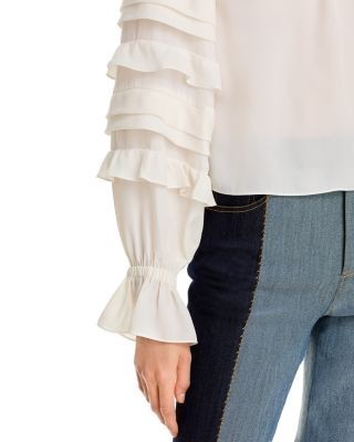 Cinq a Sept Anta Ruffled Sleeve Top