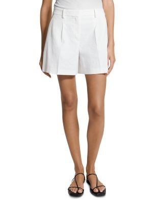 Theory Fluid Pleated Shorts