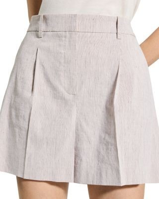 Theory Fluid Pleated Shorts