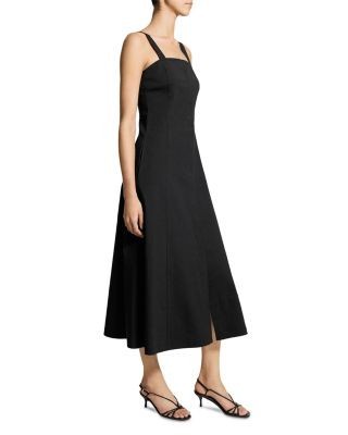 Theory Square Neck Midi Dress
