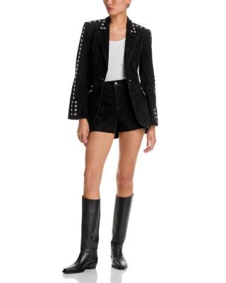 Cinq a Sept Studded Suede Milly Jacket
