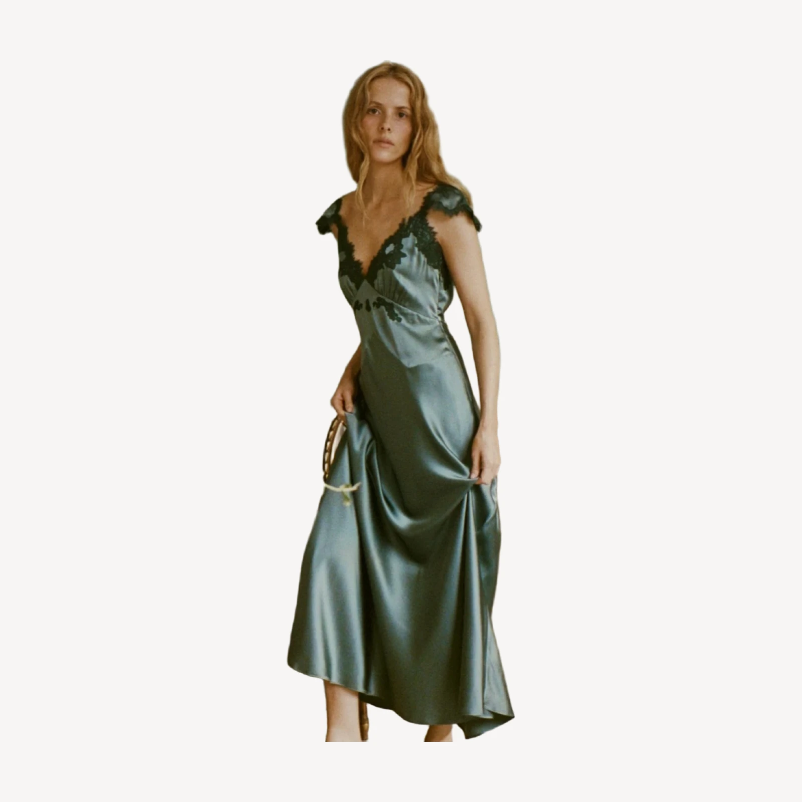 FIONA DRESS -- DULAC GREEN