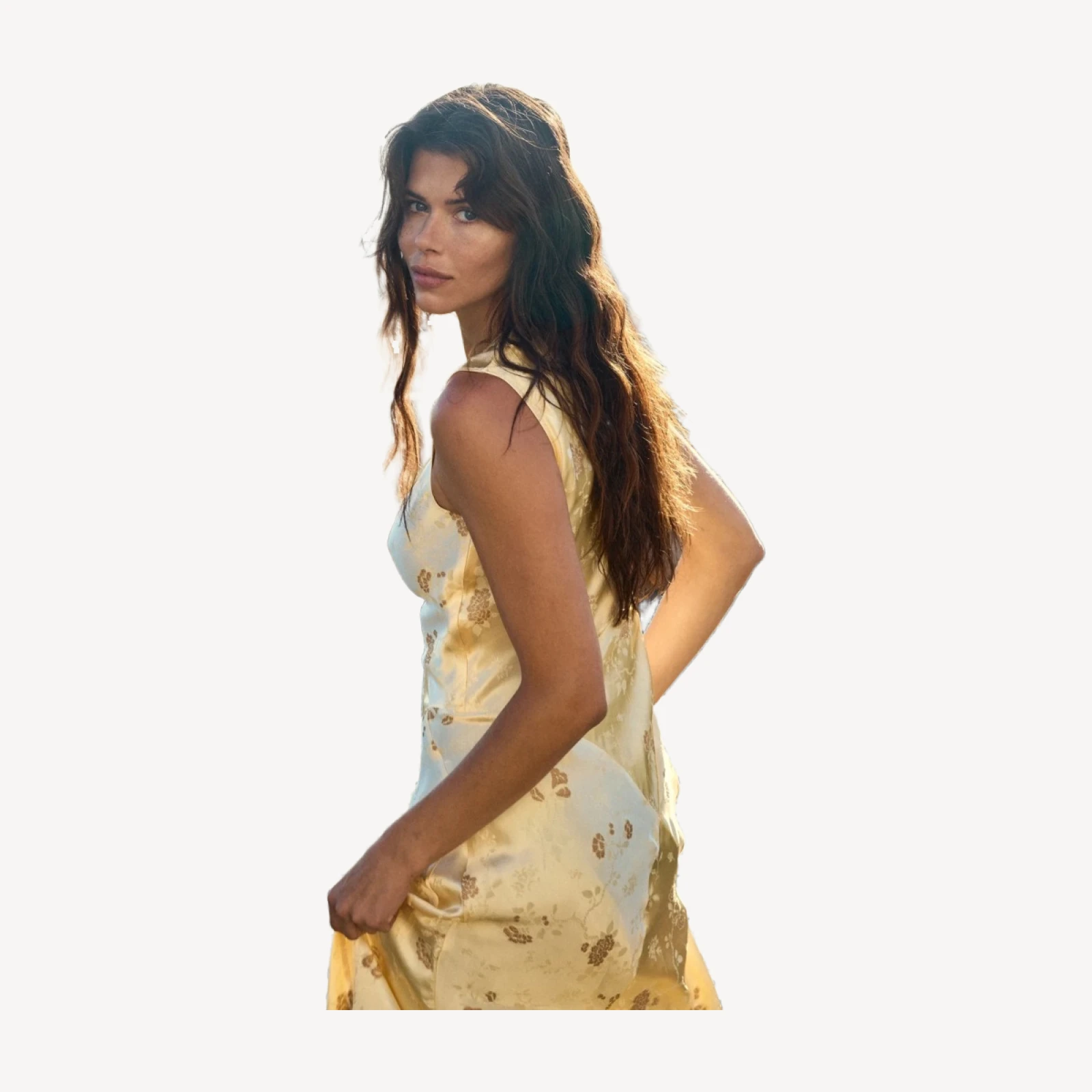 GINETTE DRESS -- CITRONE TAPPEZZERIA JACQUARD