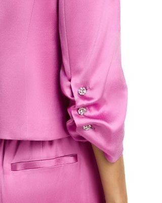 Cinq a Sept Textured Satin Jacket