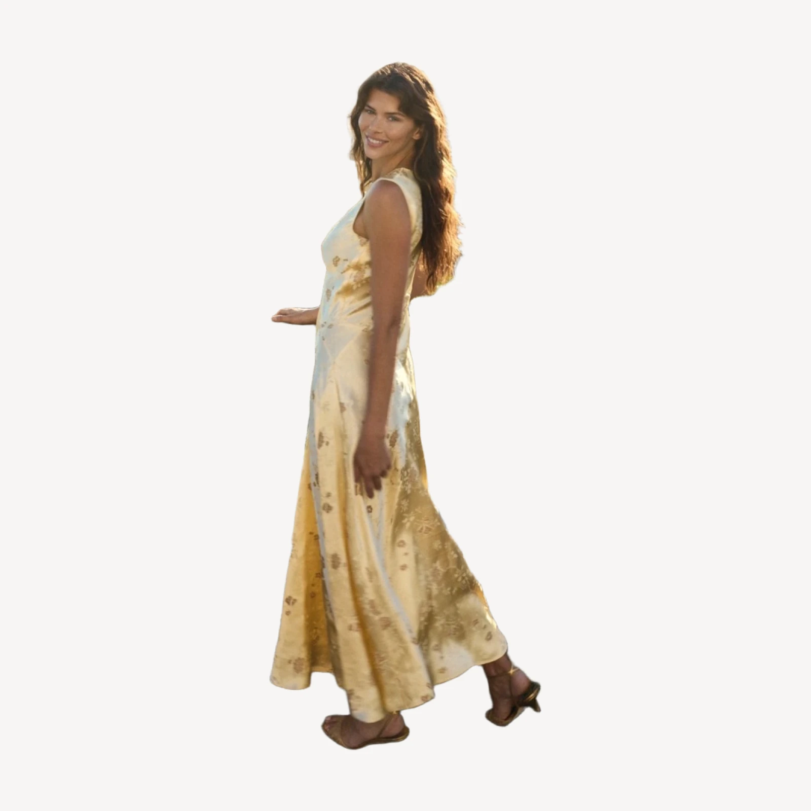 GINETTE DRESS -- CITRONE TAPPEZZERIA JACQUARD