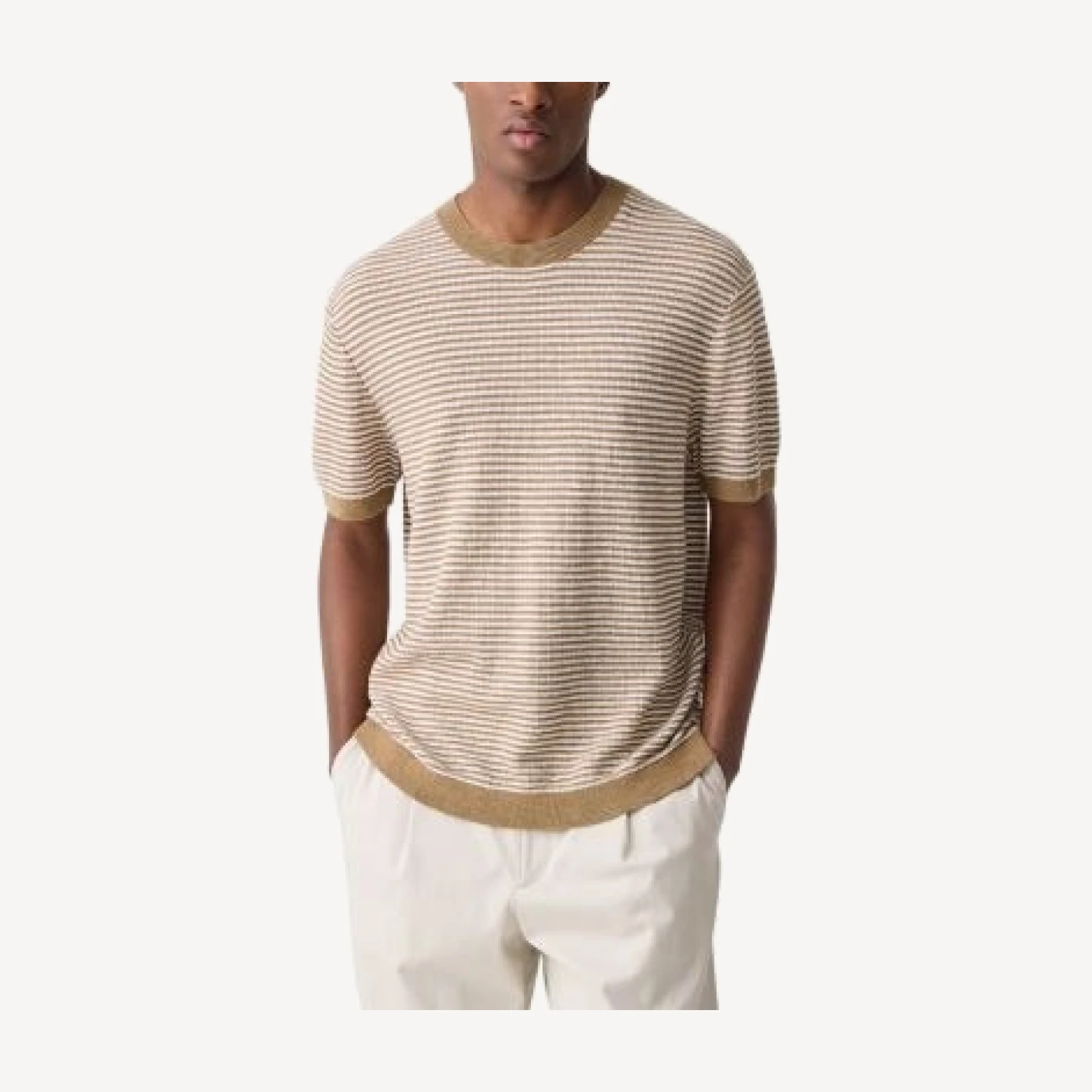 Theory Neo Pacific Linen Stripe T-Shirt
