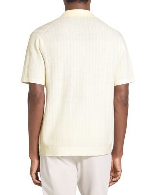 Theory Camp Collar Shirt in Cotton Tech Twist