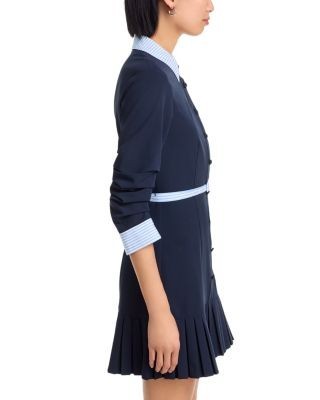 Cinq a Sept Luci Stripe Shirting Mini Dress
