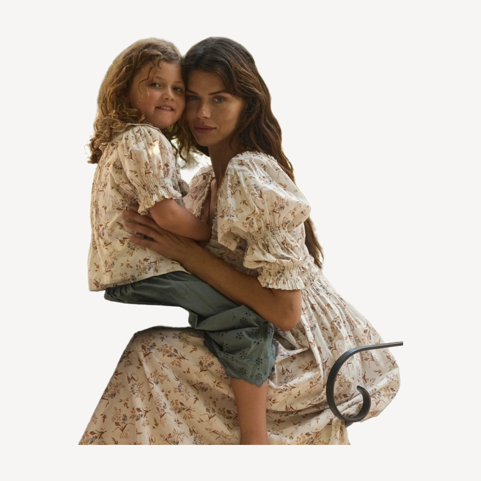 ISCHIA DRESS -- CRÈME WINDSWEPT MEADOW