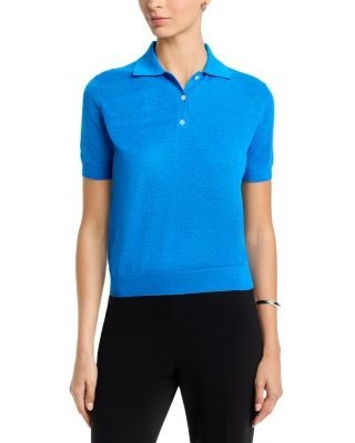 Theory Semi Sheer Polo Top