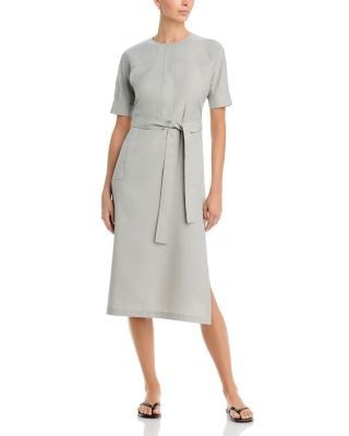 Theory Belted Short Sleeve Dress