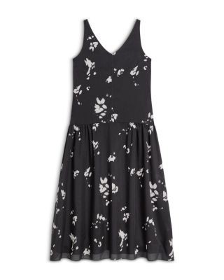 Theory V Neck Sleeveless Dress