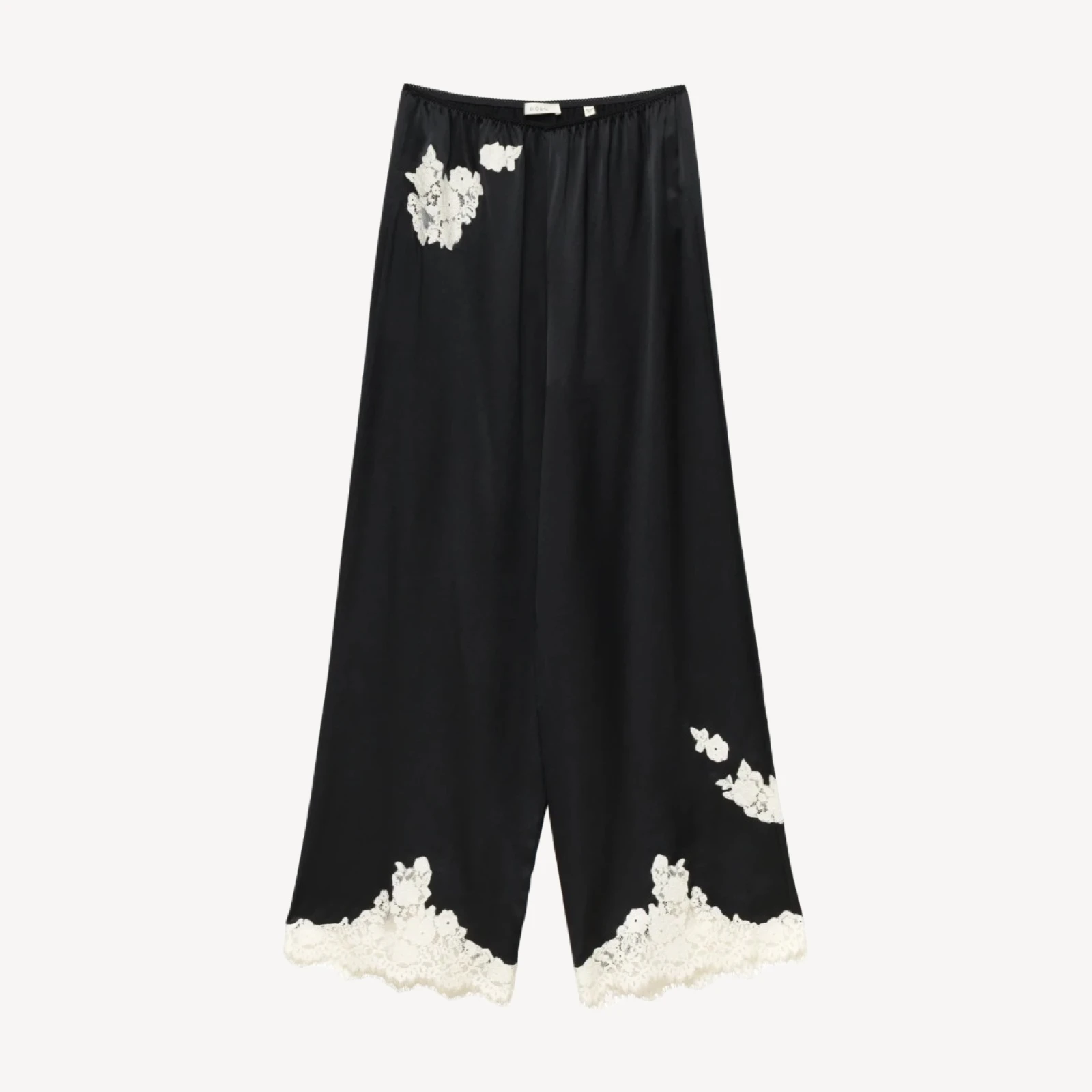 LAVON PANT -- BLACK WITH CANDLELIGHT LACE