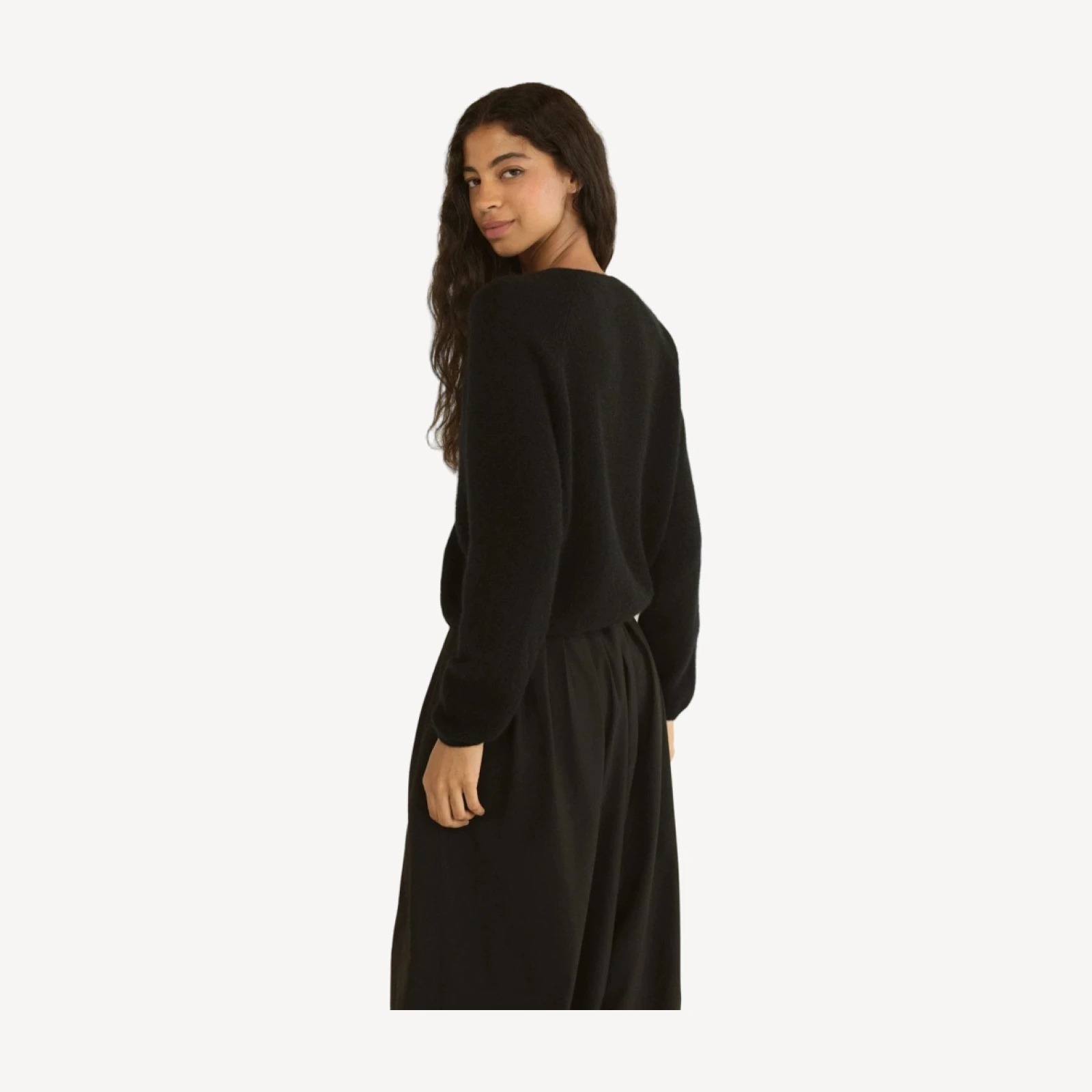 PEROLINE CASHMERE CARDIGAN -- BLACK