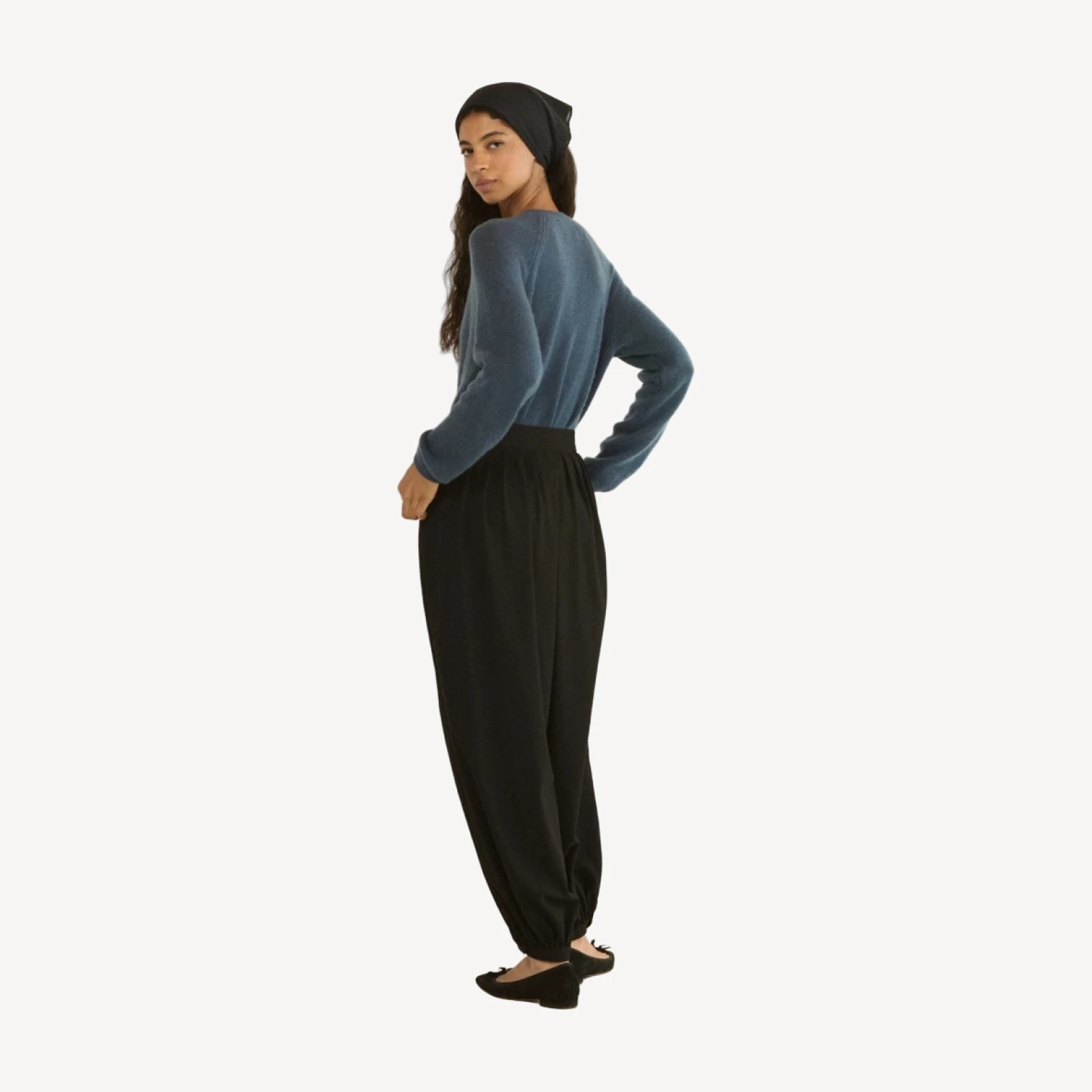 PEROLINE CASHMERE CARDIGAN -- BLUE STONE