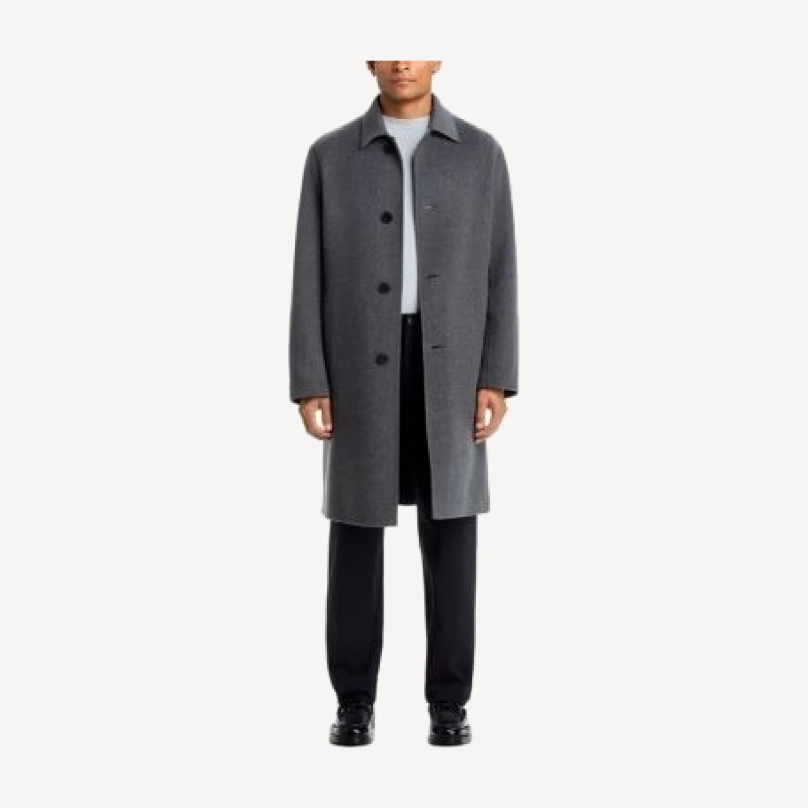 Theory Wool Blend Mac Coat