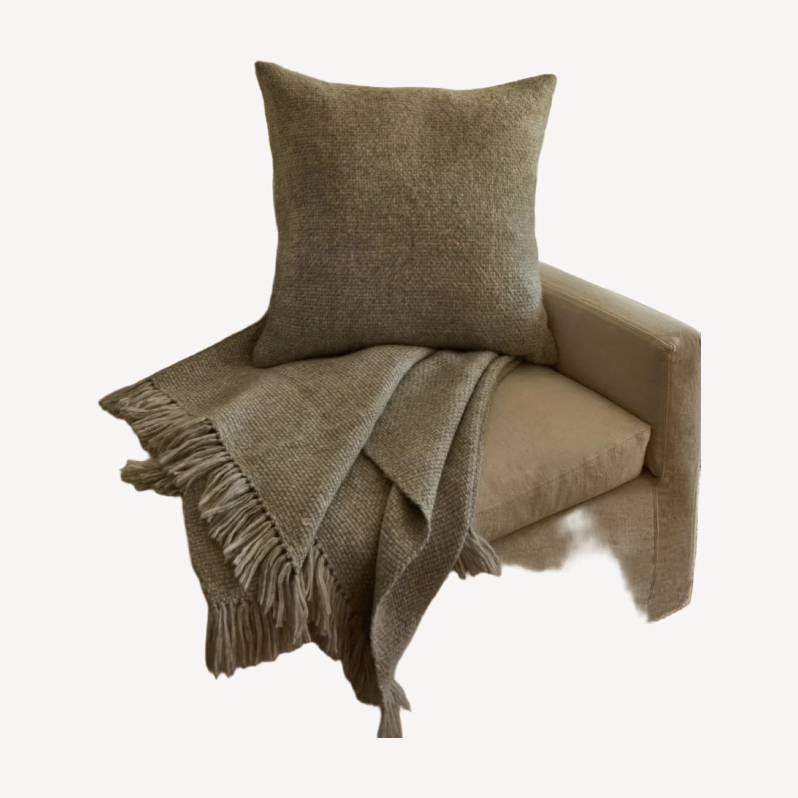 Large Alpaca Basketweave Throw