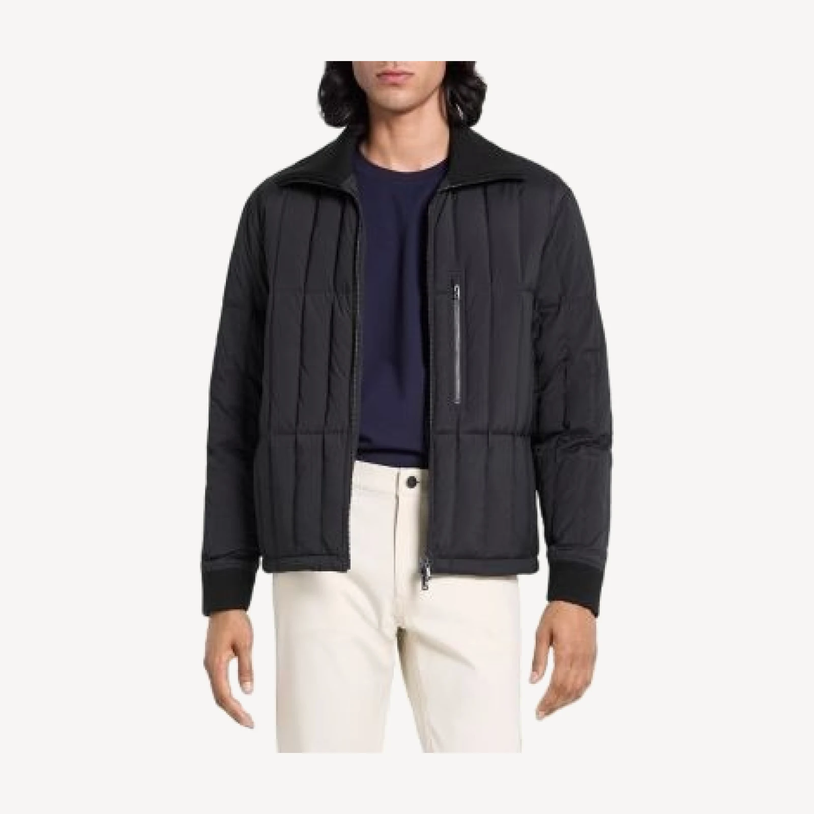 Theory Varet Quilted Bomber in Motion Nylon