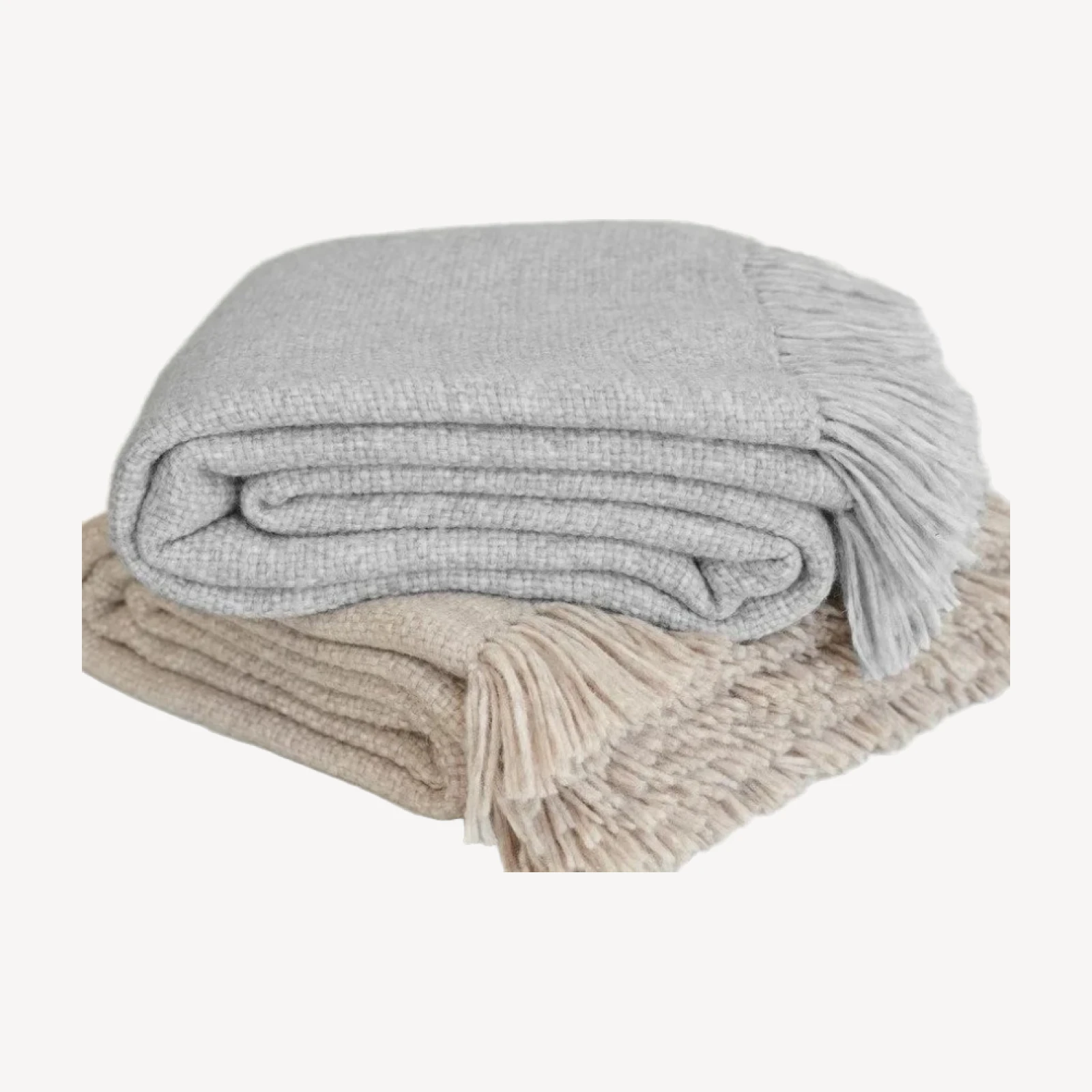 Large Alpaca Basketweave Throw