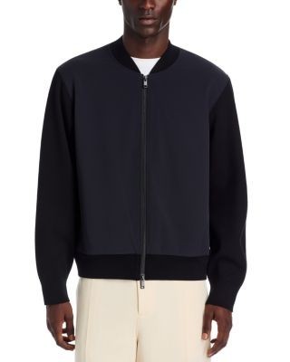 Theory Sweater Combo Zip Bomber Jacket