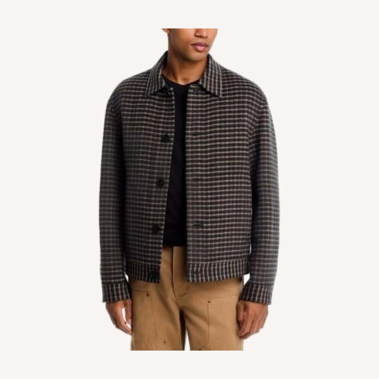 Theory Short Jacket in Wool Divide