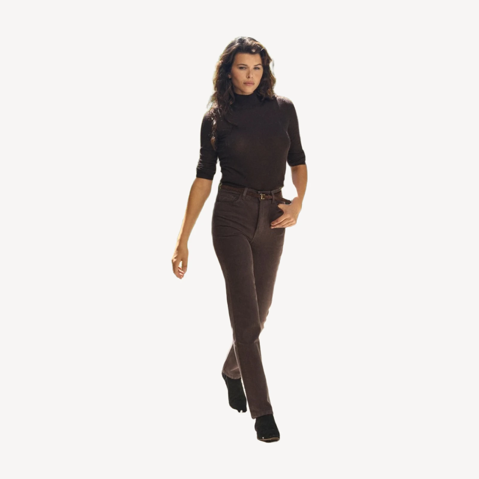 NERONI TURTLENECK -- EQUESTRIAN BROWN