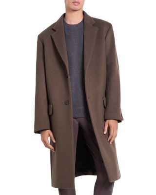 Theory Plush Melton Wool Blend Tailored Coat