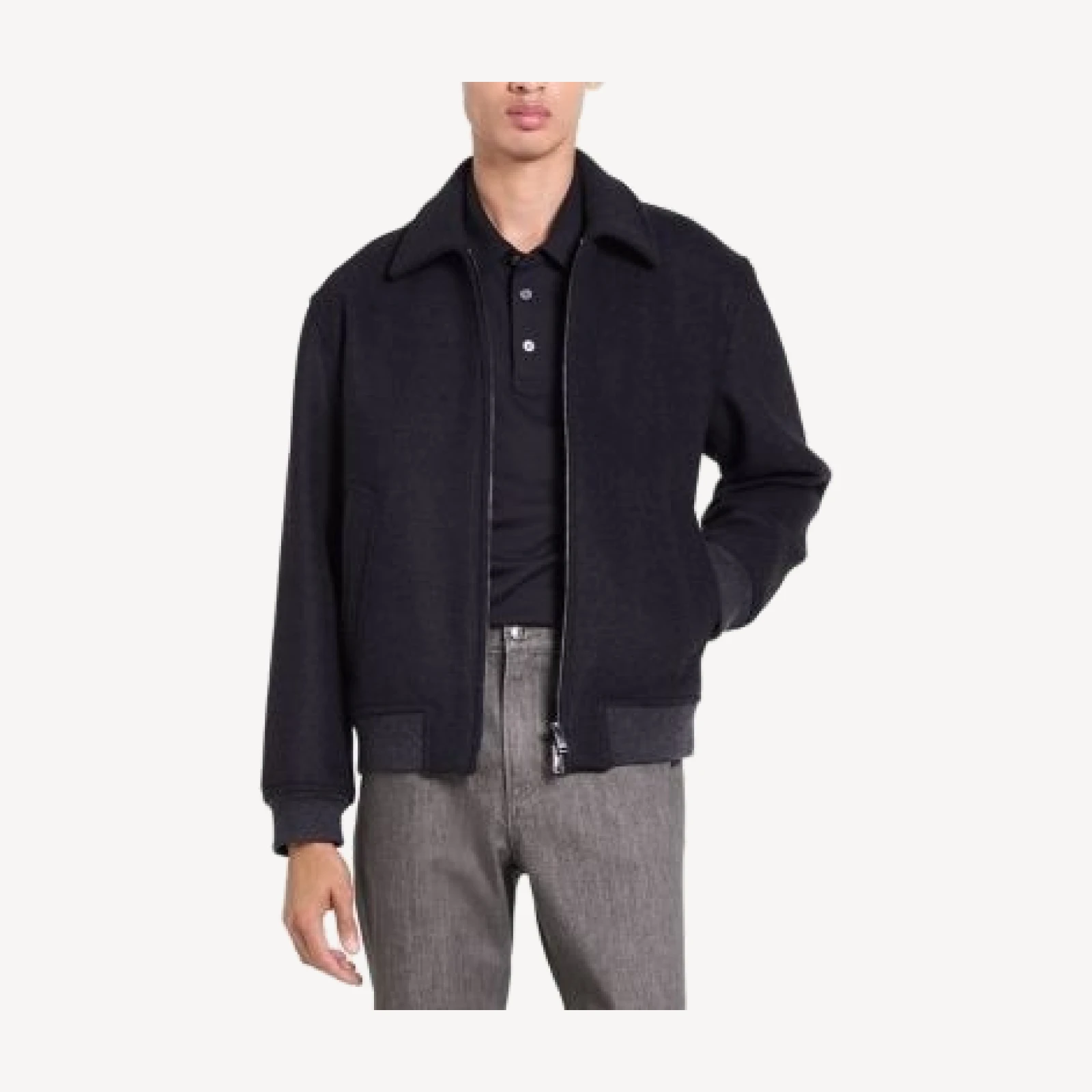 Theory Melton Wool Bomber Jacket