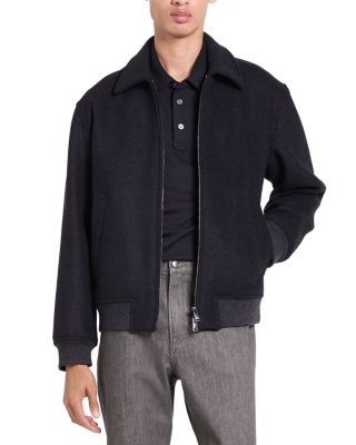 Theory Melton Wool Bomber Jacket
