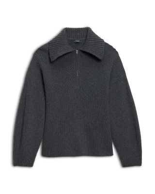Theory Wool & Cashmere Collared Sweater